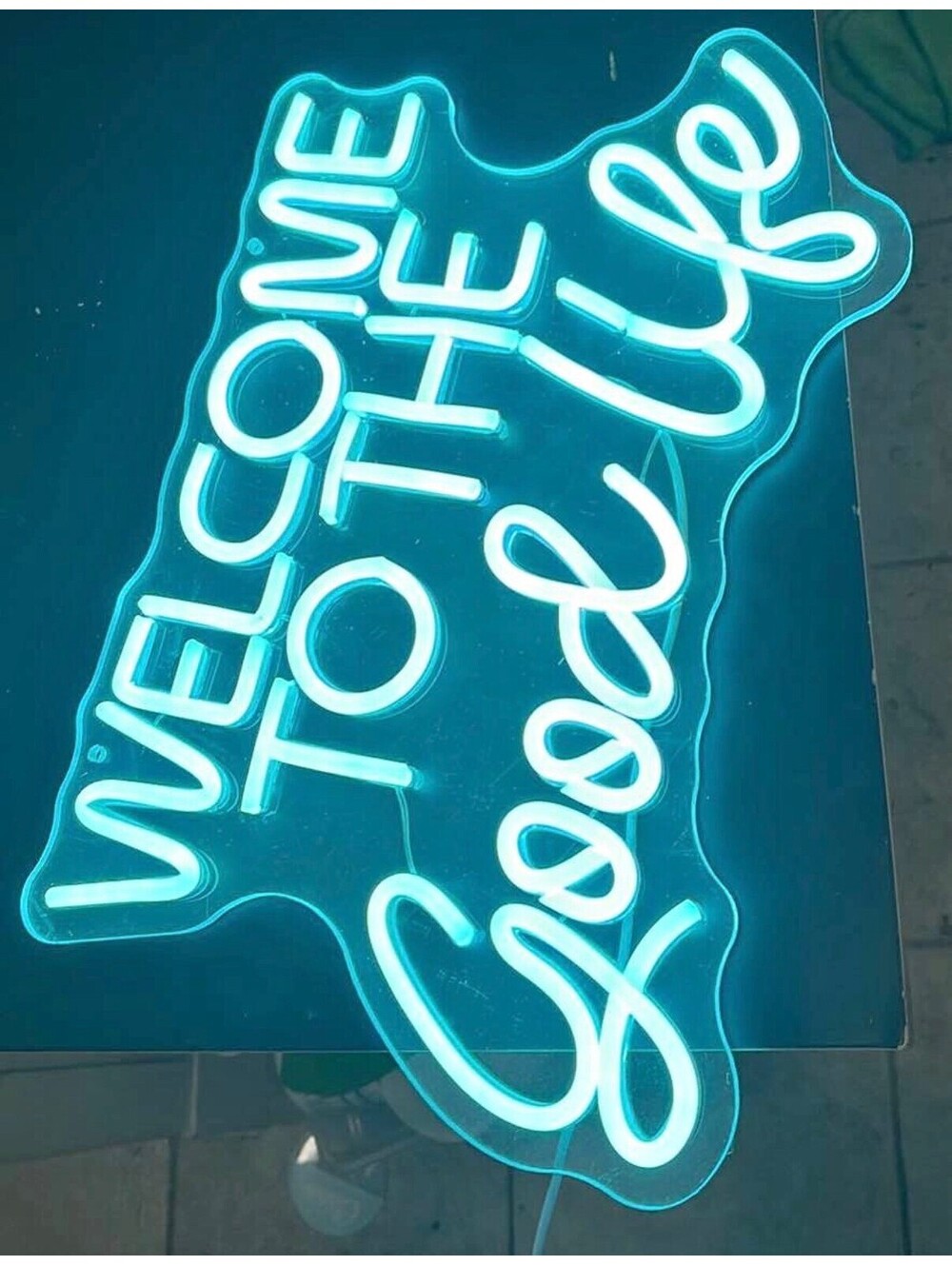Welcome to the Good Life Neon Light Sign